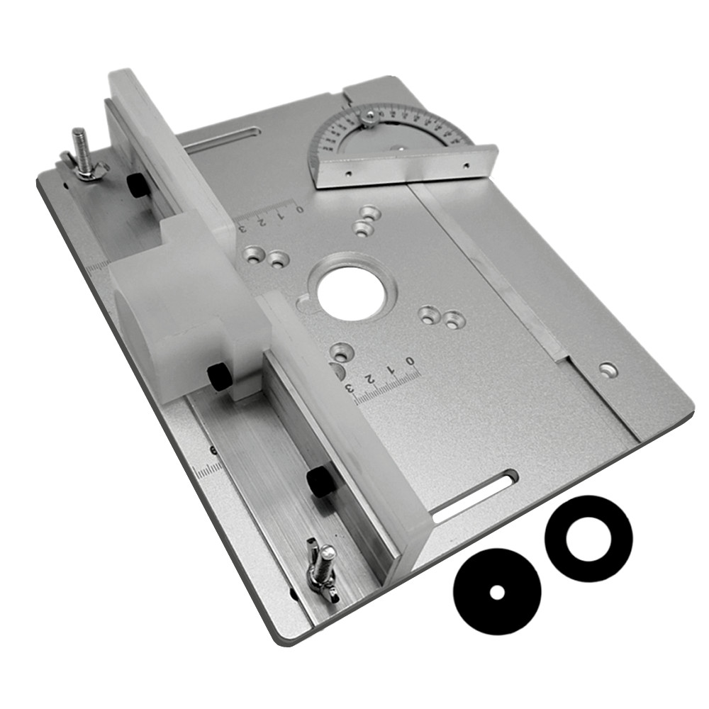 Router Table Insert - Alüminyum Yönlendirici Masa Ekleme Plakası W/Ağaç