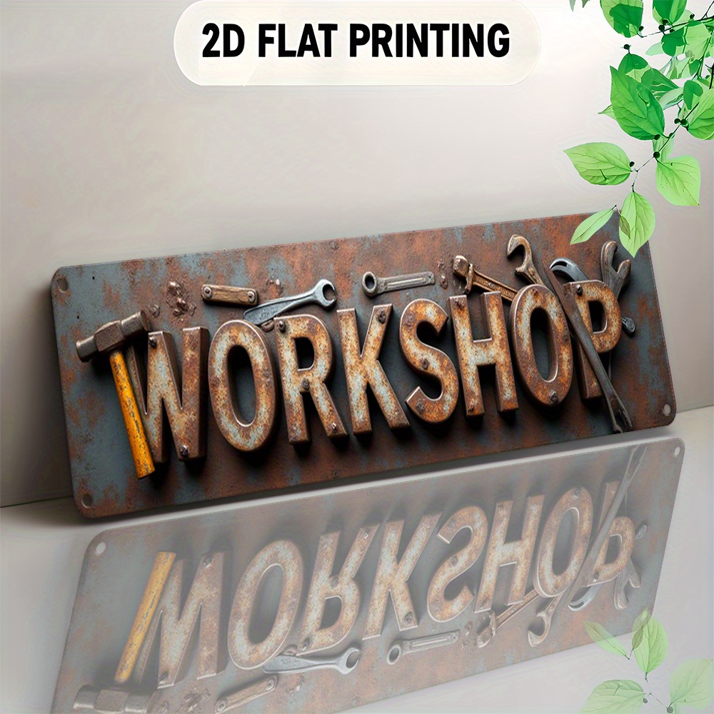 Workshop Tools Background - 2D Düz, Tabela, Modaya Uygun Avrupa