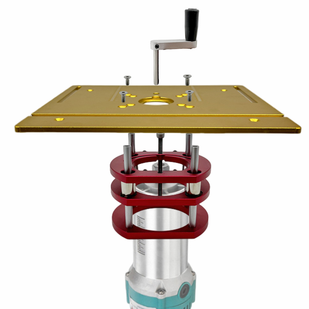 Router Table Insert - Alüminyum Router Kaldırma Kiti, Ekleme Plakalı,