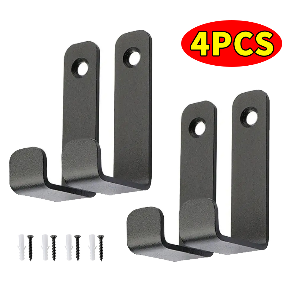 Screw Organizer Kit - Duvara Monte Askılık, Metal Siyah Duvar