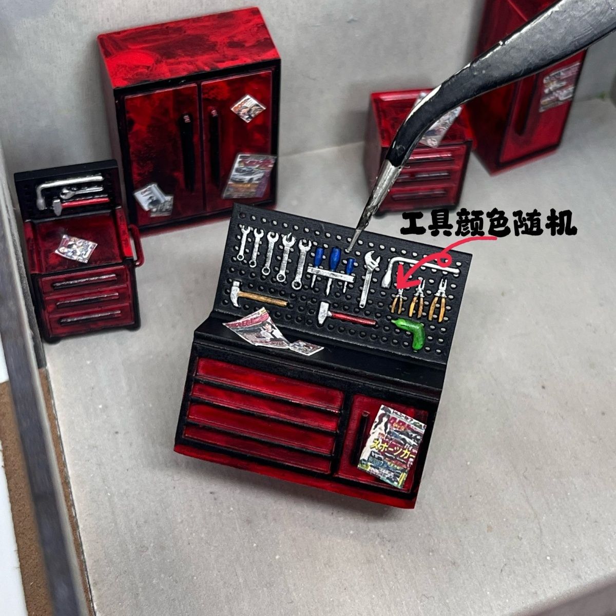 1/64 Bakım Aletleri Dolabı Set - Workshop Tools Background incelemesi ve fiyatı
