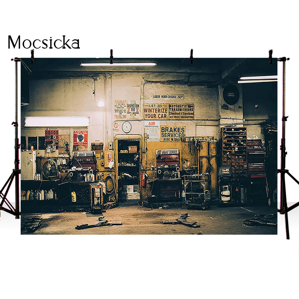 Retro Araba Tamirleri Arka Pla - Workshop Tools Background incelemesi ve fiyatı