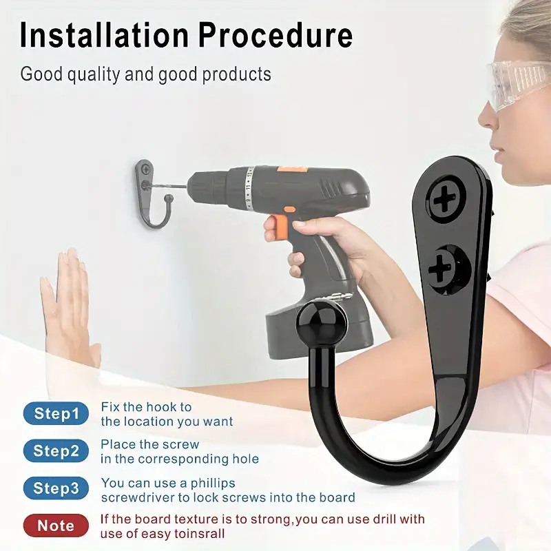 Siyah Metal Kancalar Vidalı Du - Screw Organizer Kit incelemesi ve fiyatı