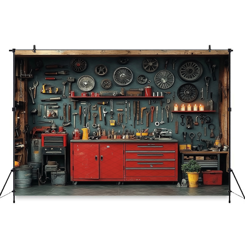 Mocsicka Kırmızı Klasik Araba  - Workshop Tools Background incelemesi ve fiyatı