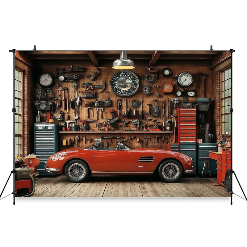 Mocsicka Kırmızı Klasik Araba  - Workshop Tools Background incelemesi ve fiyatı
